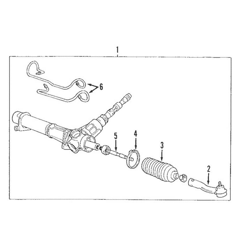 Volvo Tie Rod - Front Inner 9140788